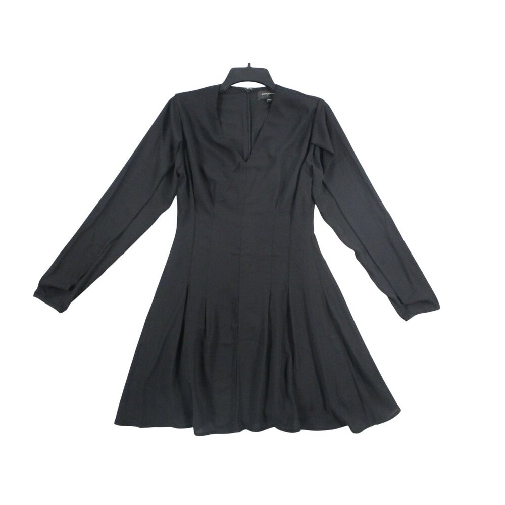 Banana Republic Whimsy Goth Womens‎ Long Sleeve Black Fit & Flare Dress Size 2